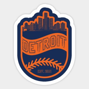 Detroit Baseball 01 Sticker